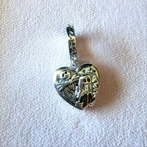 New Disney the Nightmare Before Christmas 925° Heart Charm for Pandora bracelet